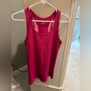 Under Armour, dark pink heat gear in size medium